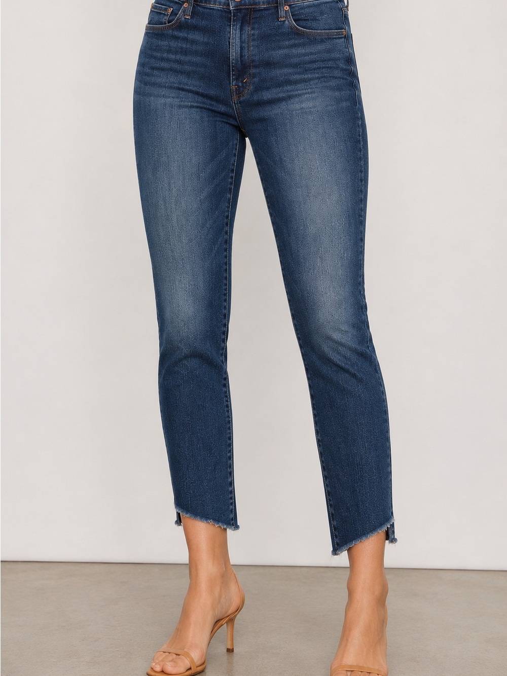MOTHER The Stunner Zip Ankle Step Fray Jeans 32 Walking On Coals Crop